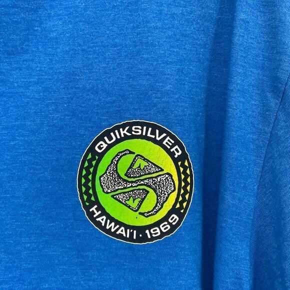 Quick Silver Royal Blue Graphic Tee Hawaii 1968 Large - Picture 5 of 5